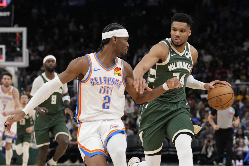 周三NBA上演MVP大戰,SGA撼字母哥。AFP 周三NBA上演MVP大戰,SGA撼字母哥。AFP