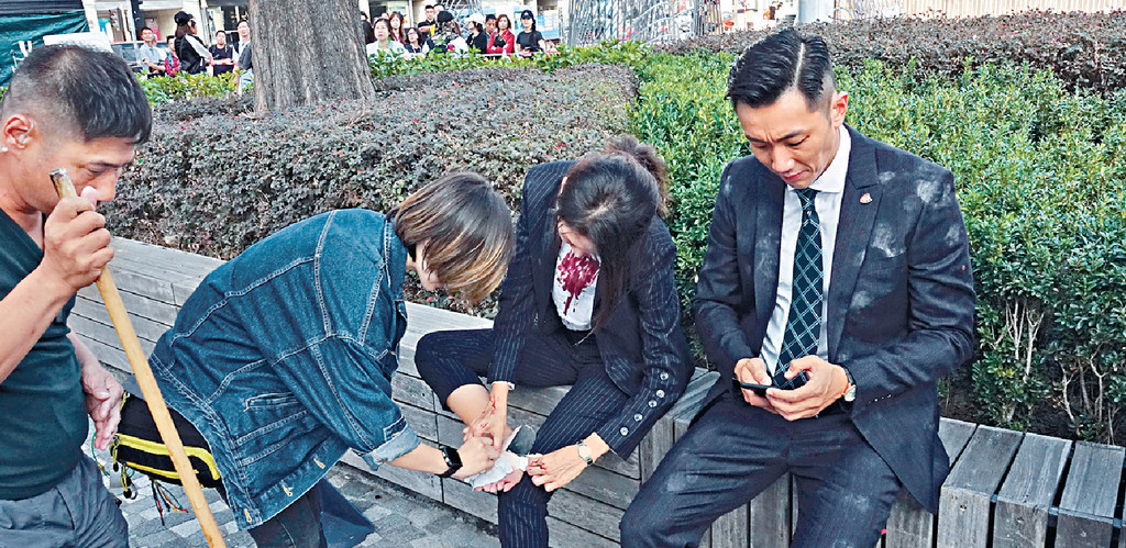 ■陳庭欣拍這場戲時已做好安全措施。