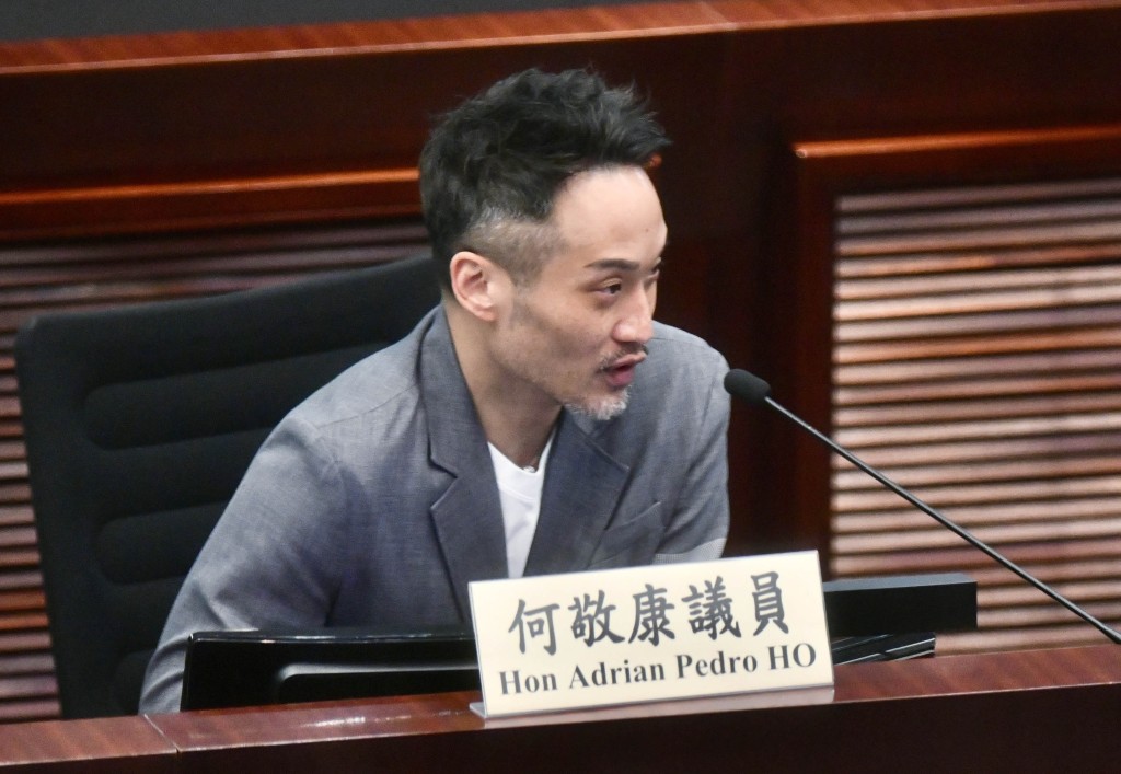 立法會議員何敬康。盧江球攝 立法會議員何敬康。盧江球攝