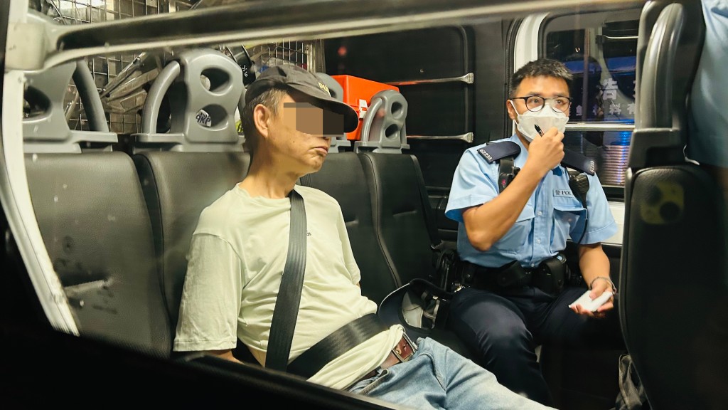 獨行男當場被捕。蔡楚輝攝