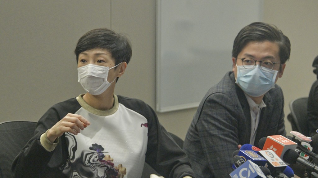 公民黨立法會議員陳淑莊（左）與黨友林瑞華（右）。（資料圖片）