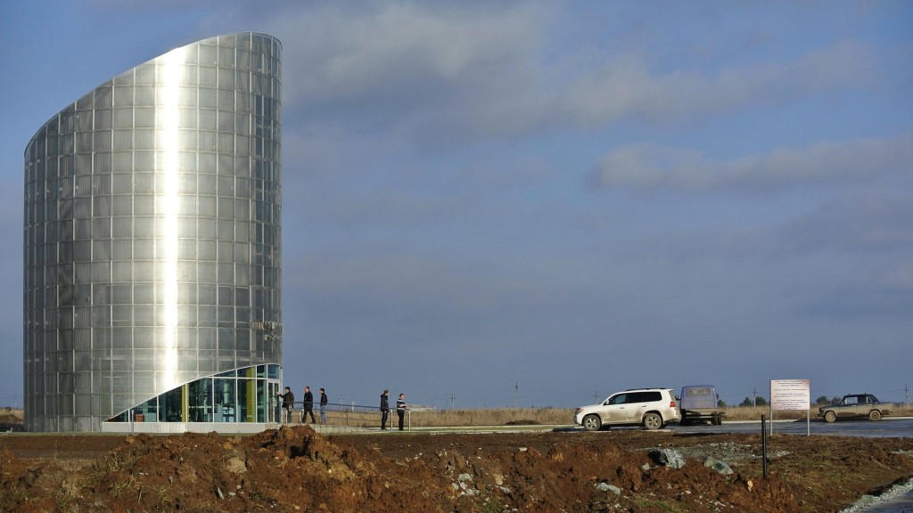 俄罗斯拟建「钛谷」商业园区的资讯中心。 路透社