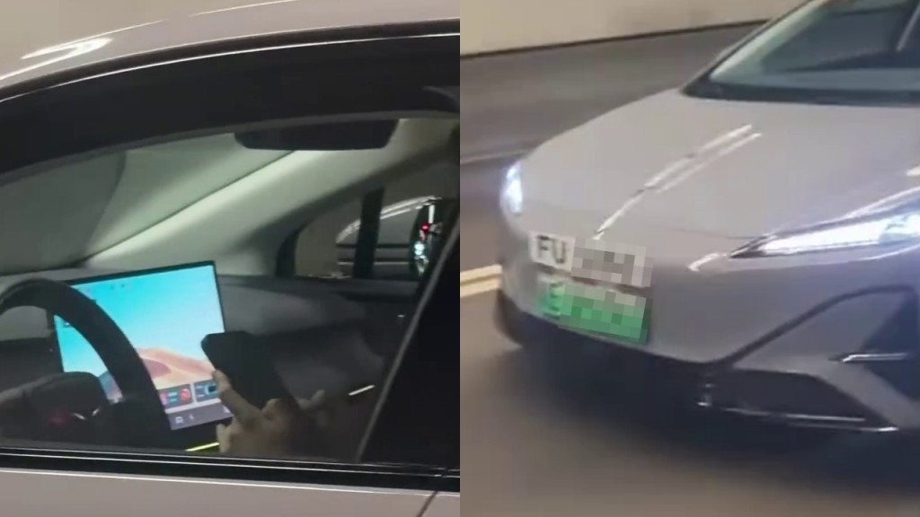 FU牌司機雙手離軚用電話惹議 運輸署：轉交執法部門跟進