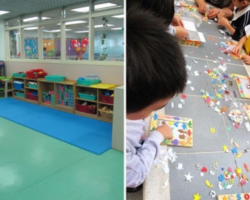 九龍城港青基信幼兒學校(左)及銅鑼灣保良局嬰兒組爆發的上呼吸道感染個案。 網上圖片