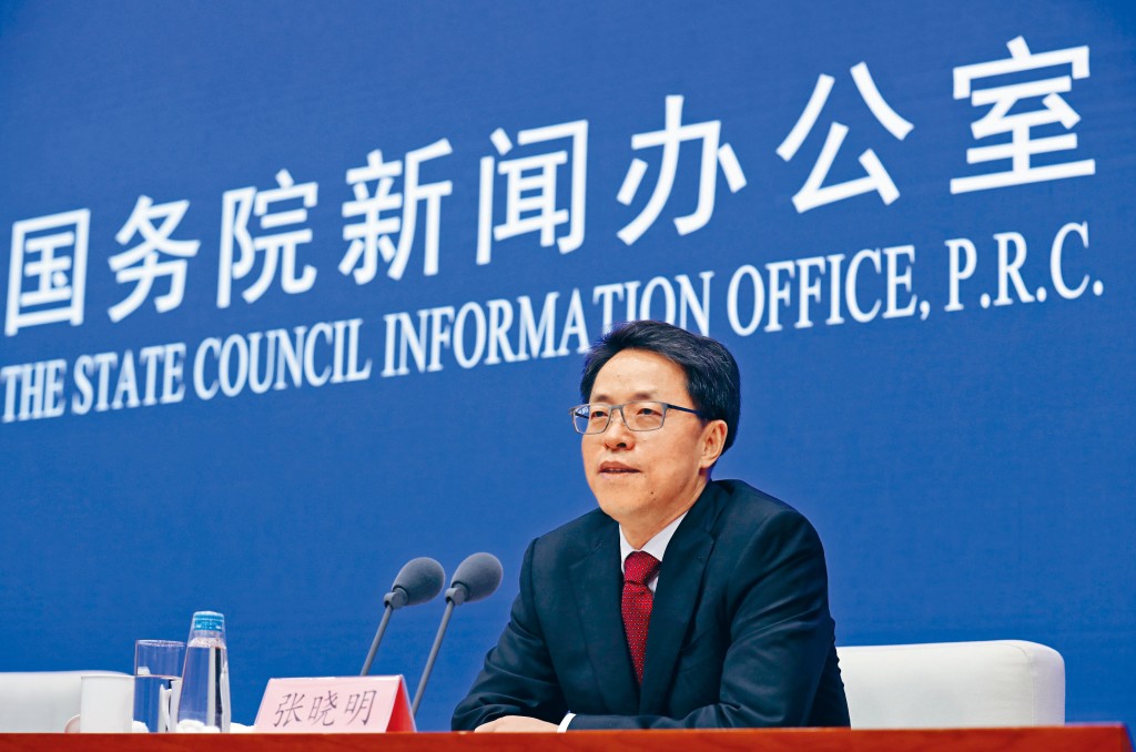港澳辦副主任張曉明表示，訂立《港區國安法》是要「糾偏」。