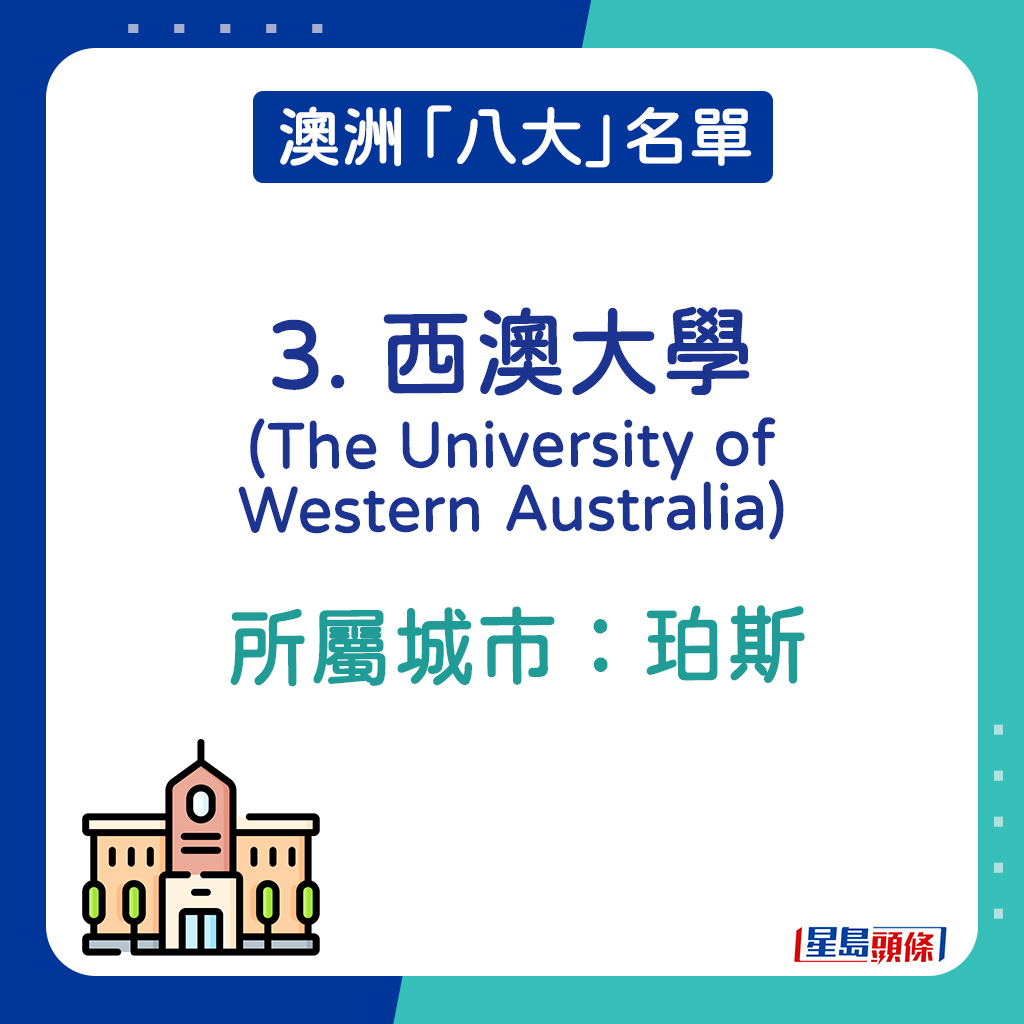 澳洲升學｜3. 西澳大學（ The University of Western Australia)