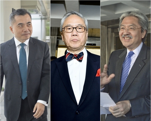 黃仁龍(左)與曾俊華(右)都表示出於關心。資料圖片