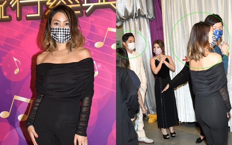 姜麗文口口聲聲同舊愛鄭俊弘唔介意碰頭，但兩人一直保持距離。