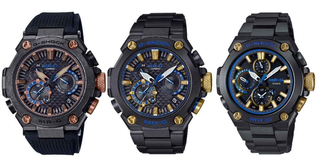 CASIO G-SHOCK推出全新三款MR-G型號， 以日本傳統的「 勝色 」為主題，打造極具武士美學意味的腕錶。