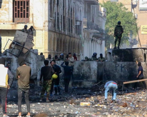 伊拉克示威活动。