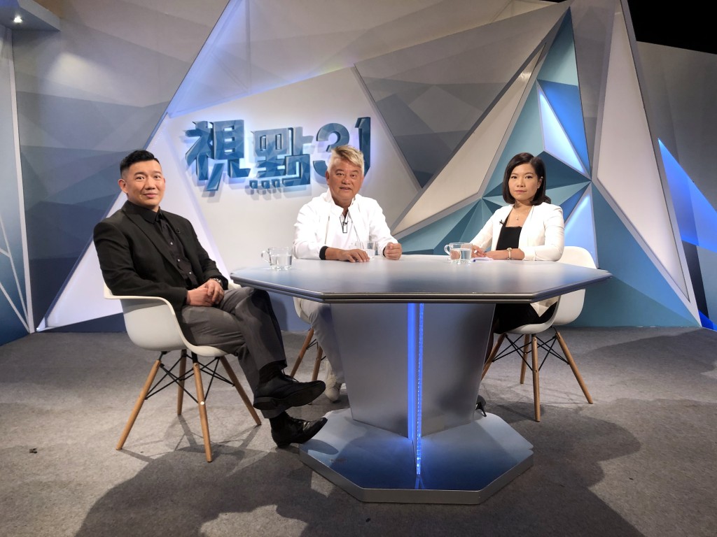 陳百祥日前出席港台節目,同杜汶澤討論政局。
