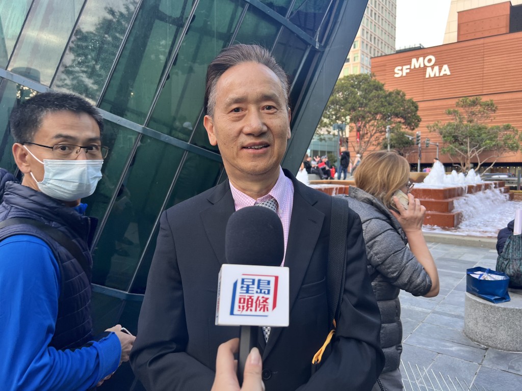林先生表示，组织当地约200名来自广东、香港、台湾等侨民一同过来。郭咏欣摄