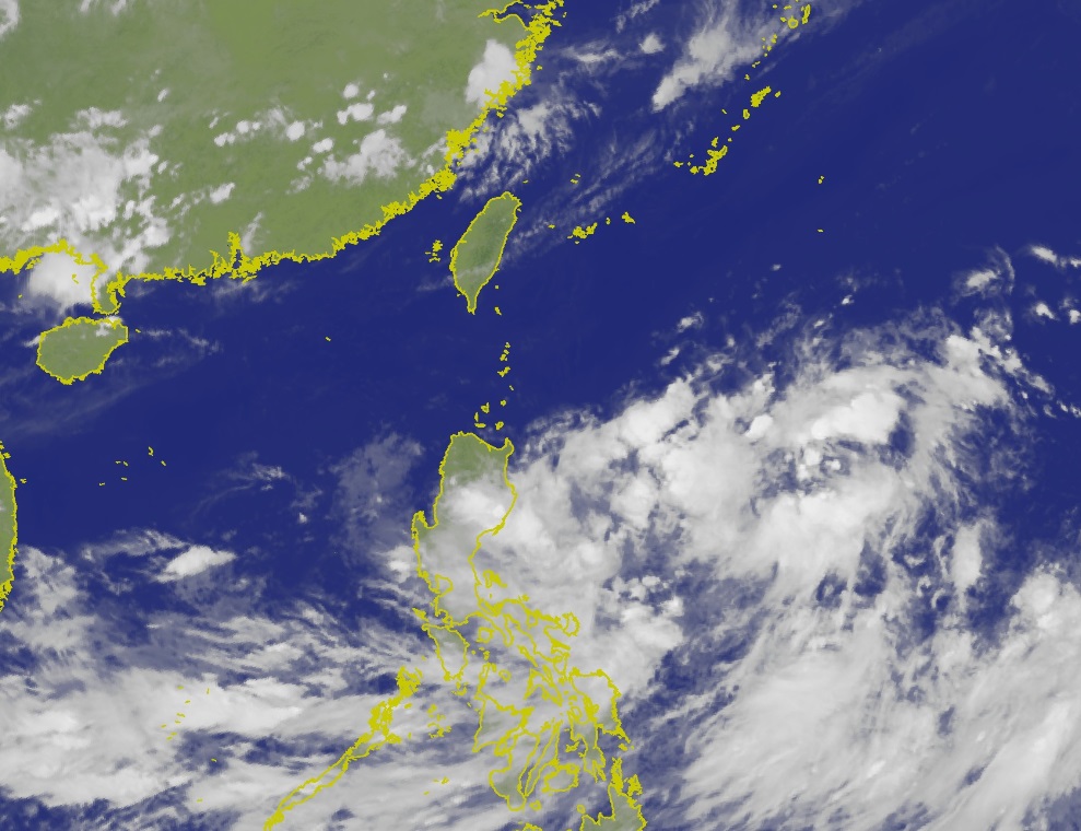 台湾气象局指最快周二晚发海上台风警报。台湾气象局图片