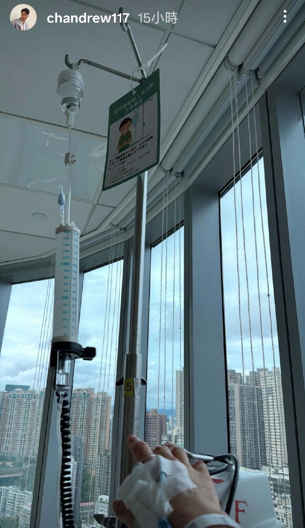 返港後再入院。