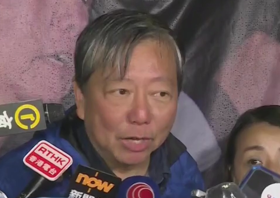 李卓人感謝選民支持。有綫新聞截圖