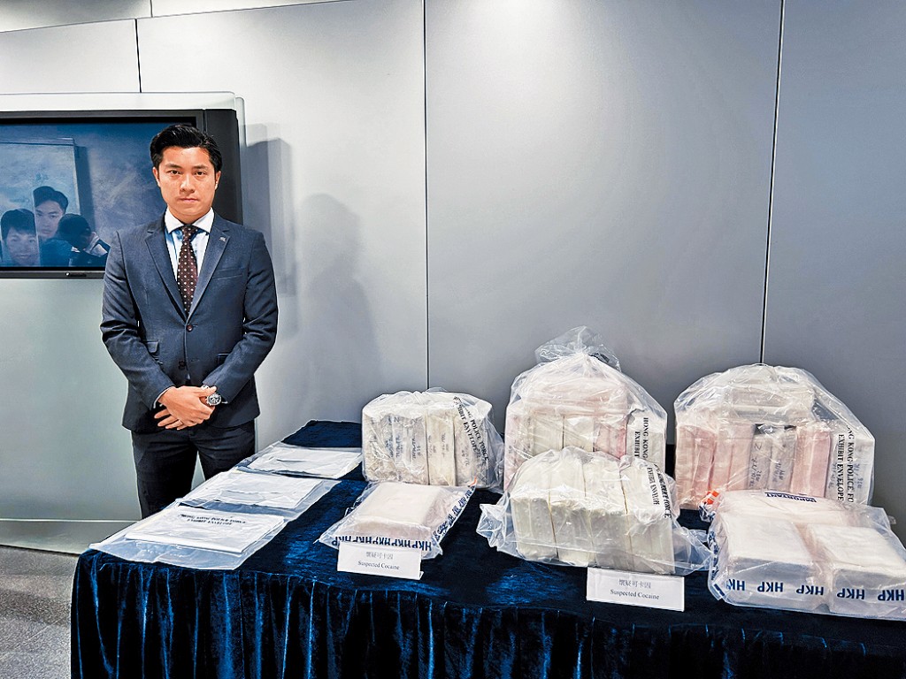 警方在打鼓嶺搗破一個毒品儲存倉，檢獲48公斤懷疑可卡因。