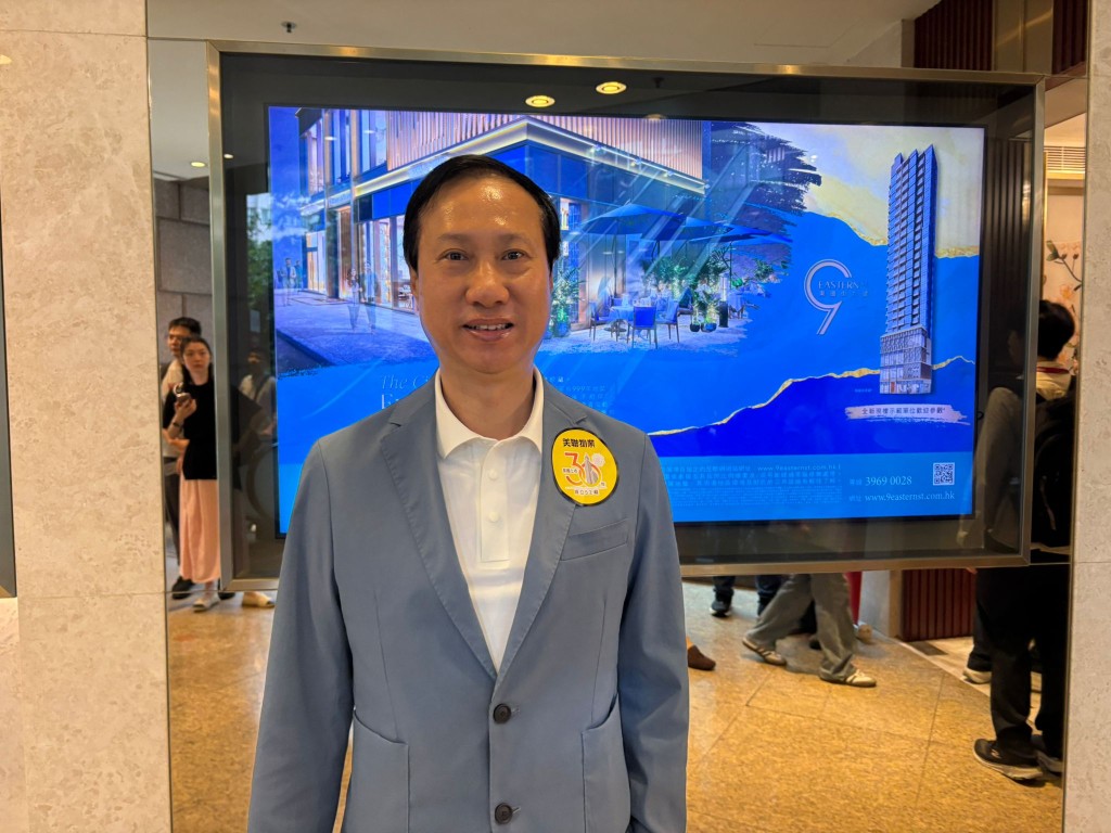 美聯住宅部行政總裁布少明相信,今日開售單位能全數沽清。 美聯住宅部行政總裁布少明相信,今日開售單位能全數沽清。