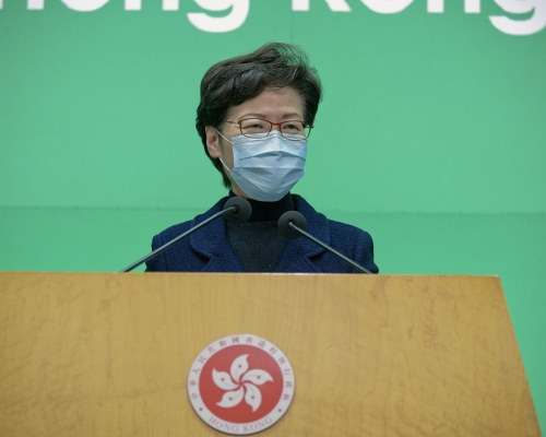 特首林鄭月娥。 資料圖片