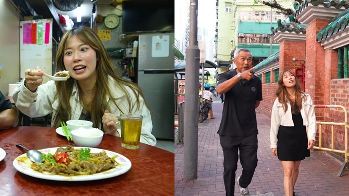 黃婧靈歎懷舊手工菜不顧儀態  點兩碗白飯用餸汁撈勁識食