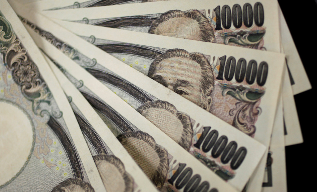 日圓兌港元匯價在5.8算徘徊。路透社資料圖片