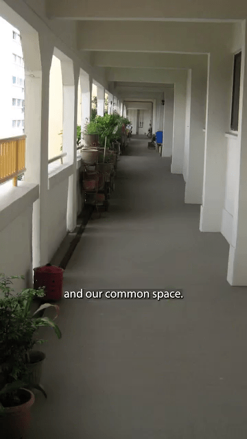 美國駐新加坡大使館發片「新加坡組屋鄰居霸佔走廊」比喻南海爭議。 美國駐新加坡大使館發片「新加坡組屋鄰居霸佔走廊」比喻南海爭議。