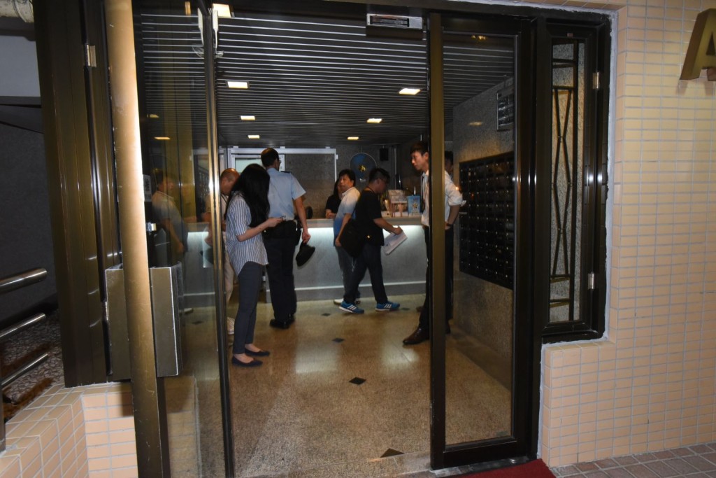 警方封鎖現場調查。徐裕民攝