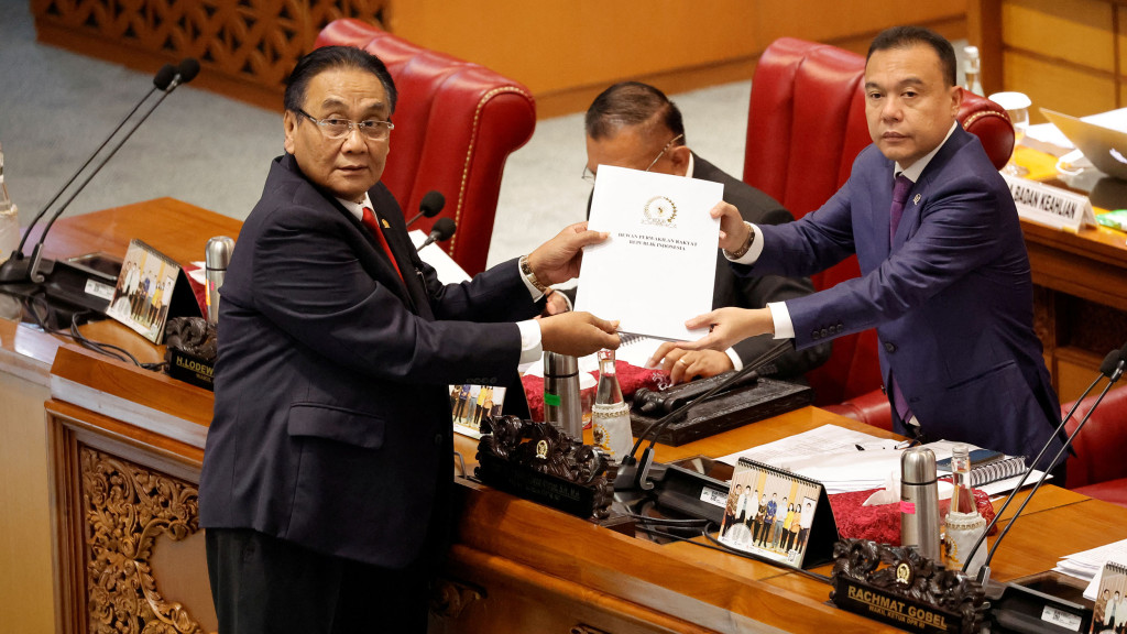 印尼國會一致通過法案，把婚姻以外的性行為列作刑事罪行。REUTERS