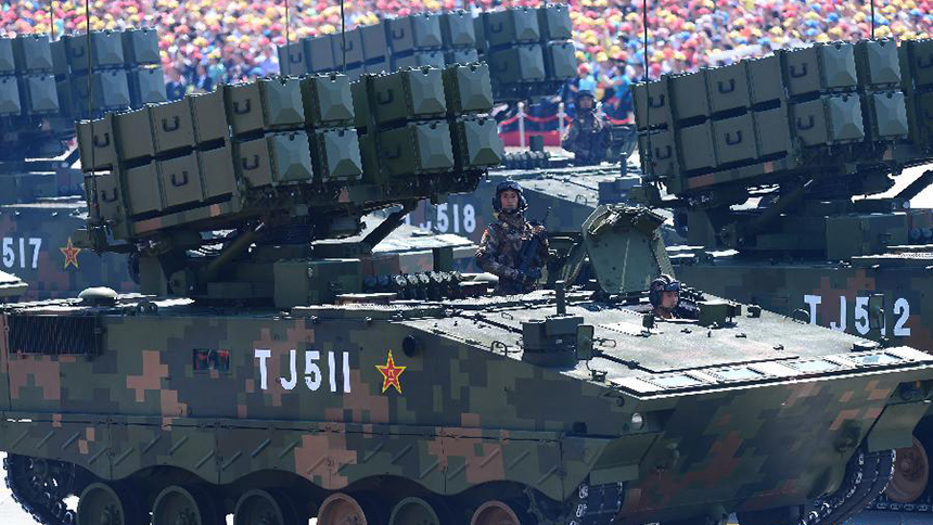北京宣佈舉行大閱兵紀念抗戰勝利80周年。圖為抗戰勝利70周年閱兵情況。新華社 北京宣佈舉行大閱兵紀念抗戰勝利80周年。圖為抗戰勝利70周年閱兵情況。新華社