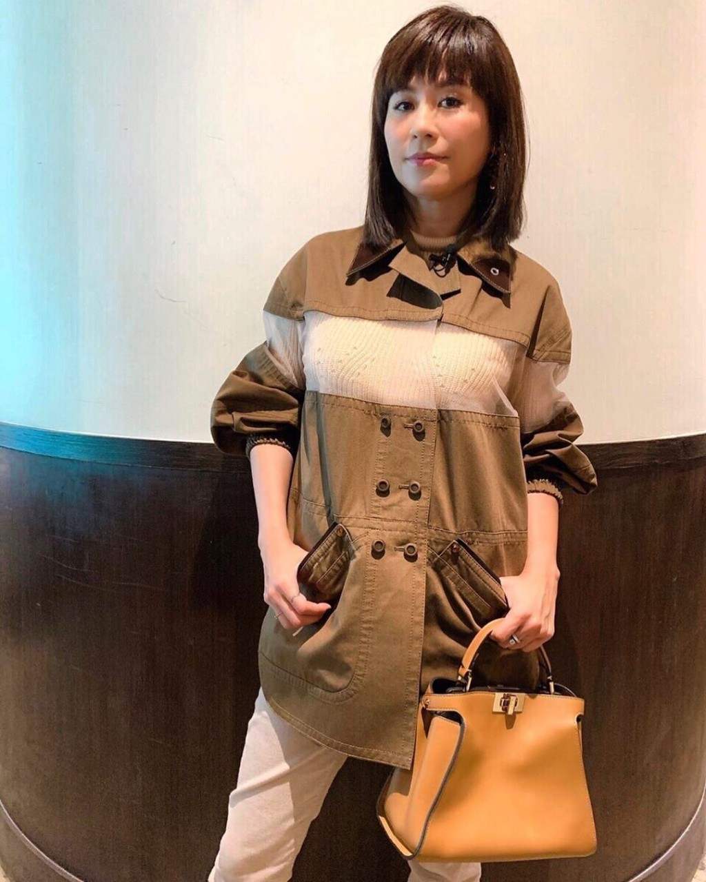其實早前宣萱已轉瀏海Look,但近日應該再剪短了。