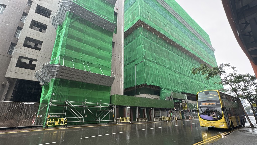 柴灣常達街水務署地盤發生工業意外。劉漢權攝