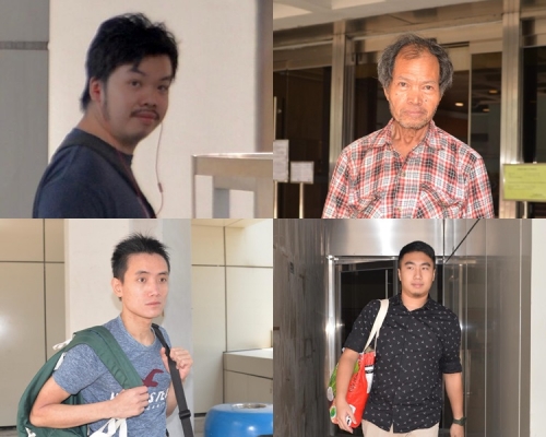 左上起:陳柏陶、劉鐵民;左下起:蕭雲龍、翁耀聲。 資料圖片