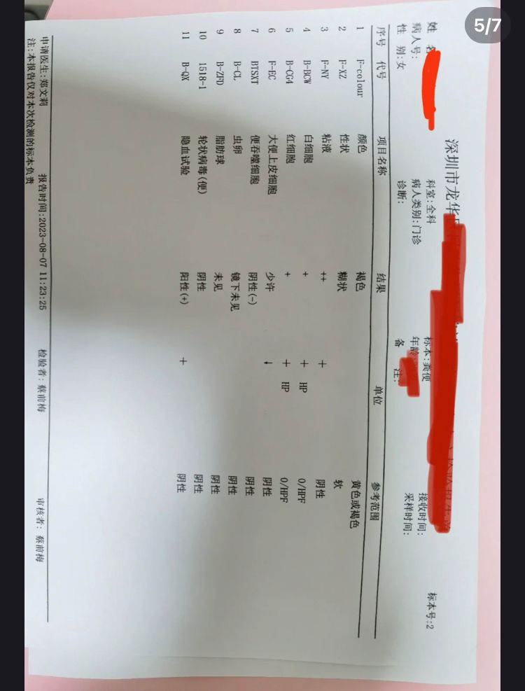 医生证实他们患上细菌性中毒。图片来源：小红书