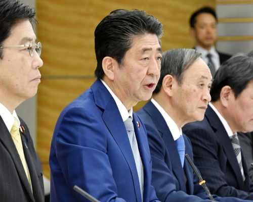安倍晉三的支持度大跌。AP圖片