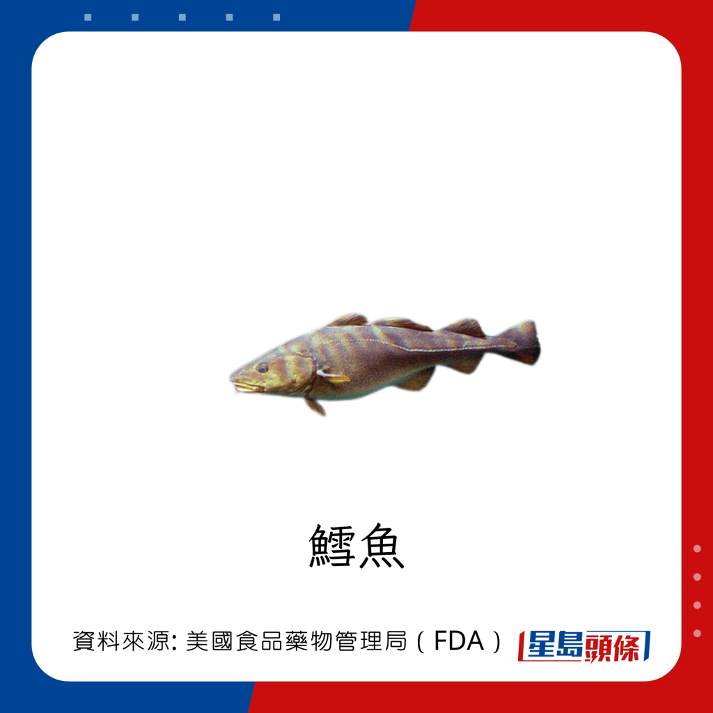 低水銀魚類 鱈魚