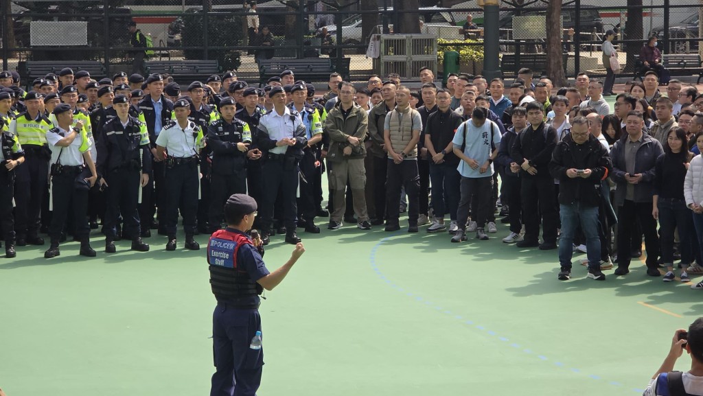 是次演習有超過500名正規及輔警人員參與。 是次演習有超過500名正規及輔警人員參與。