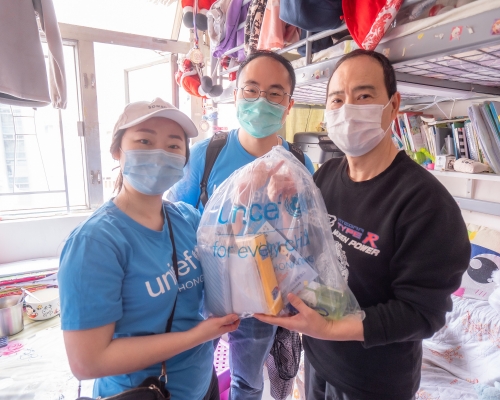 聯合國兒童基金香港委員會昨日推出緊急防疫項目「童你抗疫」衞生行動。