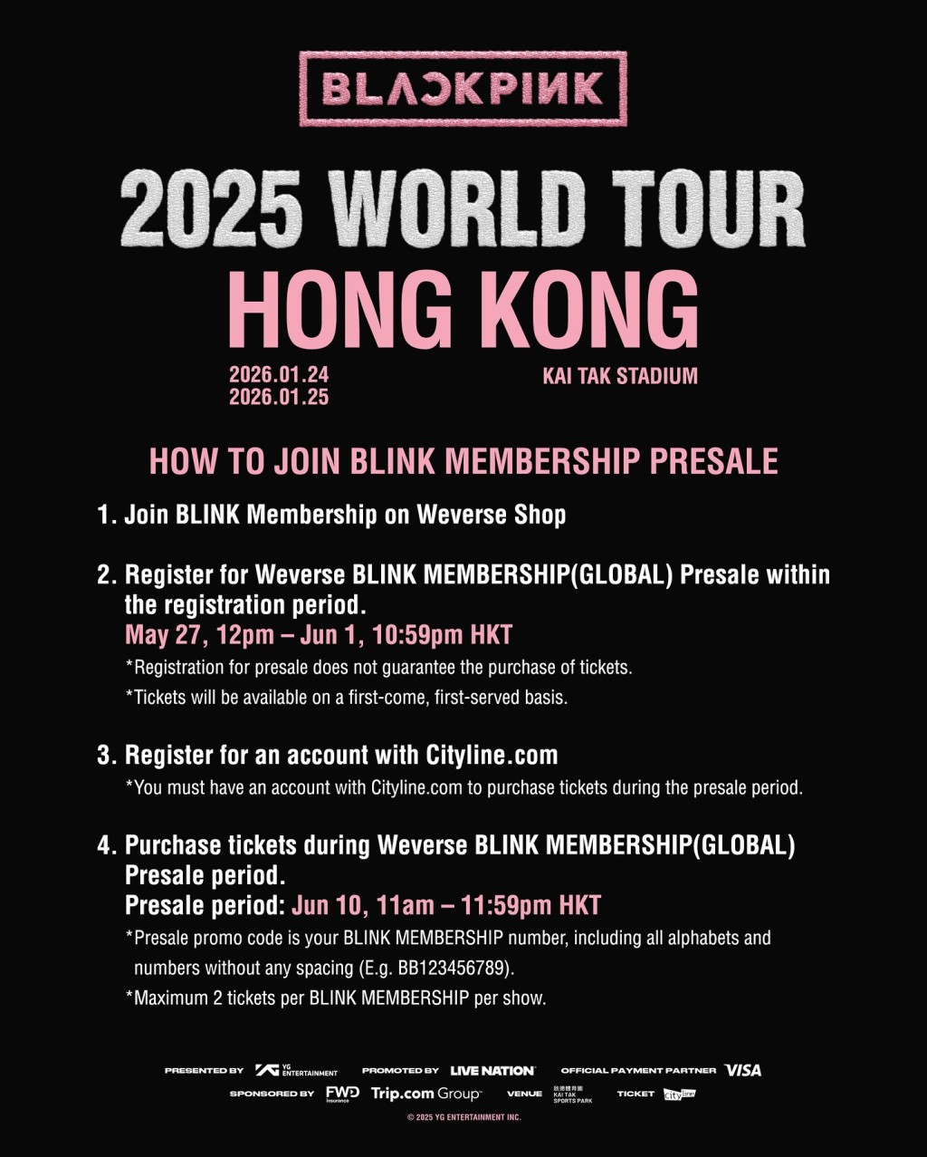 優先購票詳情。Live Nation HK FB 優先購票詳情。Live Nation HK FB