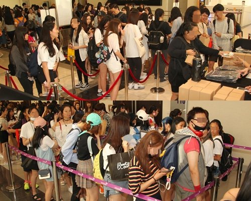 大批歌迷早於4時多已到場排隊等候入場及買紀念品。