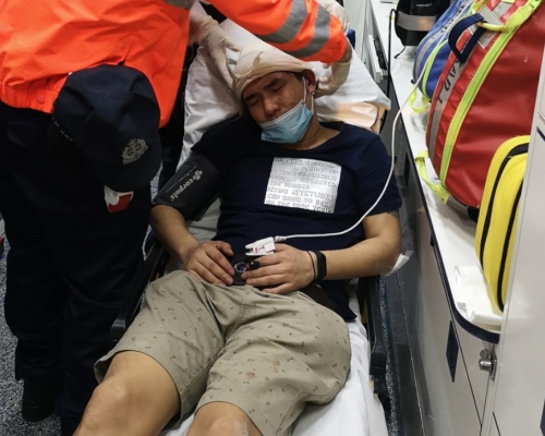 男事主送院治理。