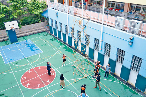 在「敢创校园计划」中，学生可作建筑、艺术及STEM的跨界体验。