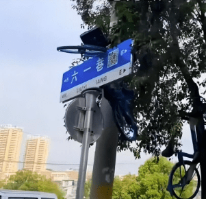 路牌也變成空中停車場的一部分。都市現場