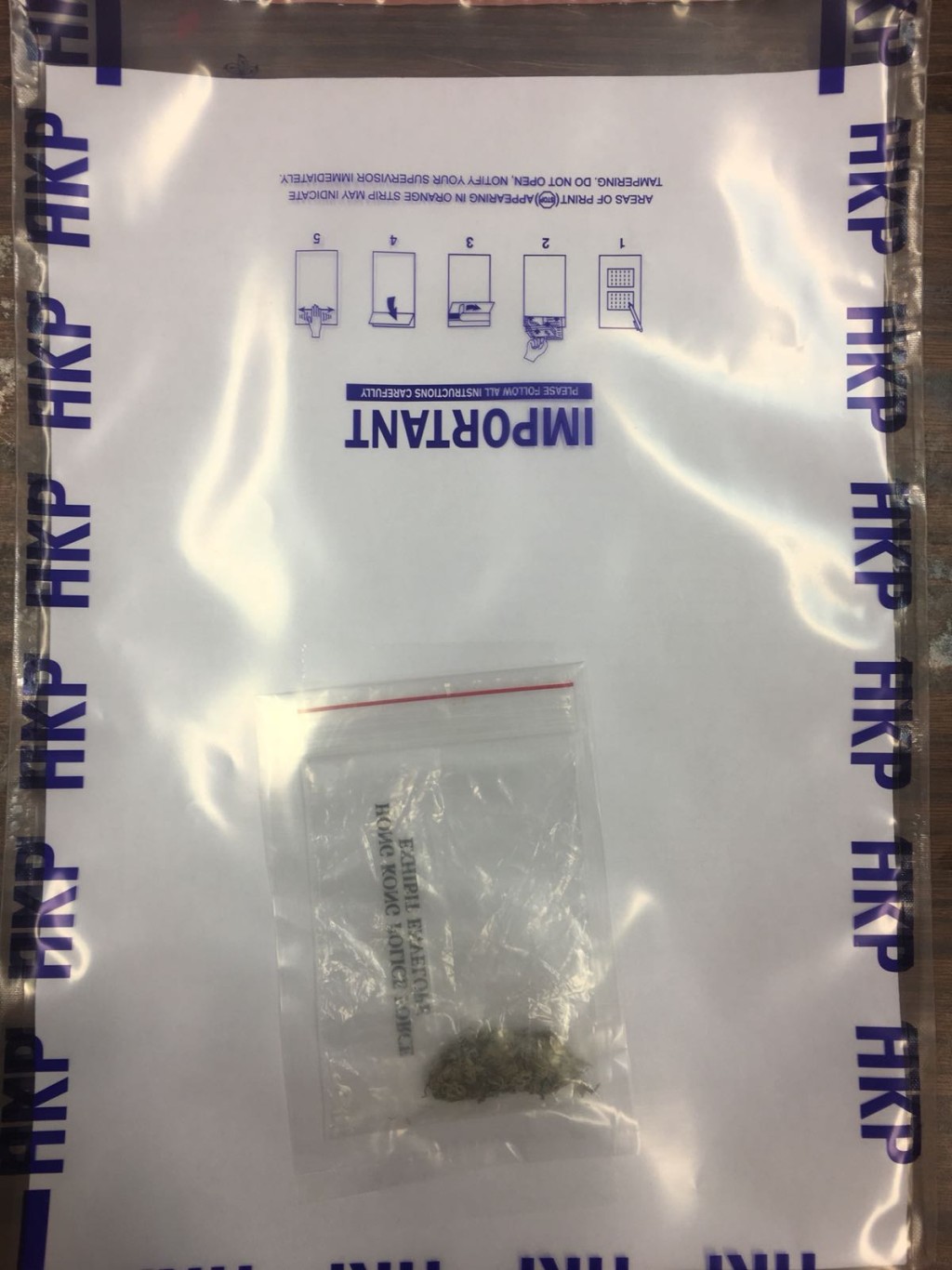 警方檢獲的證物。