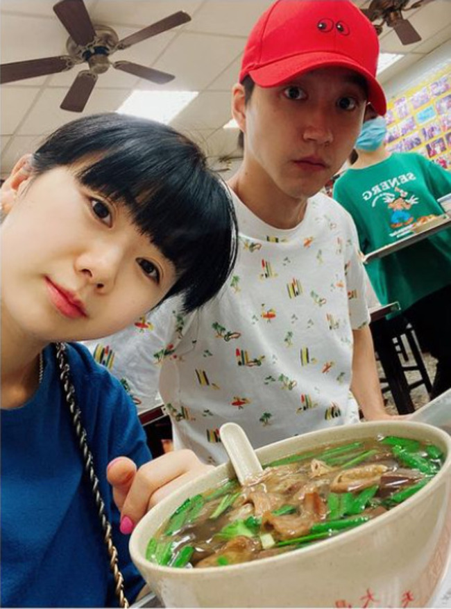 福原愛及江宏傑。