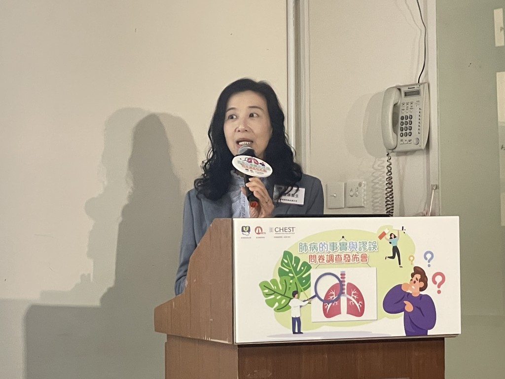 古惠珊指身材高瘦人士較高危,「可能成長時肺長得很快,有些地方薄了,所以容易爆肺」。 古惠珊指身材高瘦人士較高危,「可能成長時肺長得很快,有些地方薄了,所以容易爆肺」。