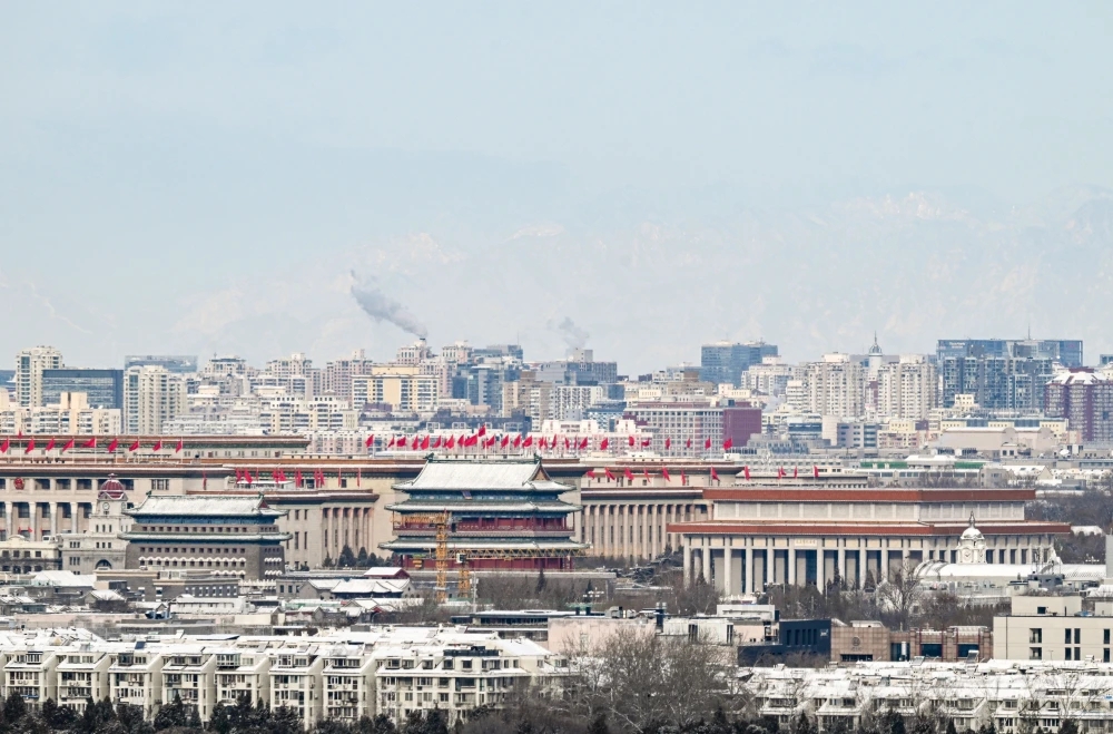 12月13日拍攝的北京城市景色。新華社 12月13日拍攝的北京城市景色。新華社