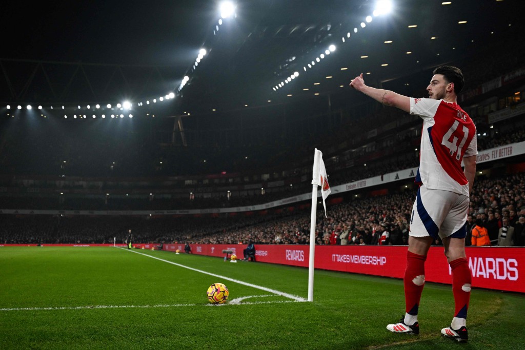 阿仙奴被指是引領英超死球潮流。法新社 阿仙奴被指是引領英超死球潮流。法新社