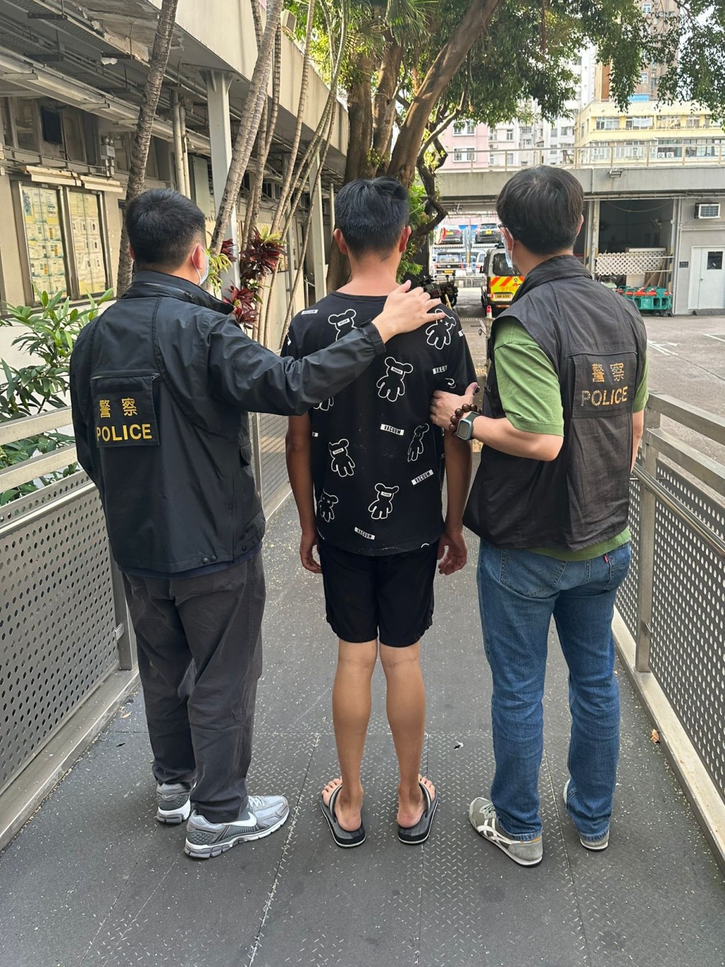 涉案被捕台灣男子。警方圖片