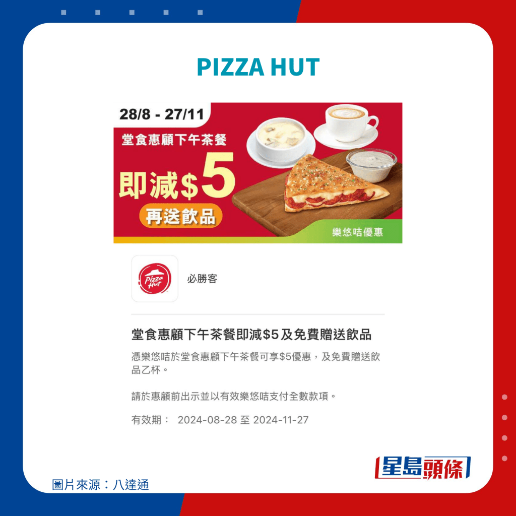 樂悠咭優惠｜PIZZA HUT