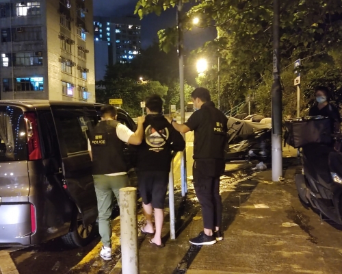 男子被捕。警方圖片