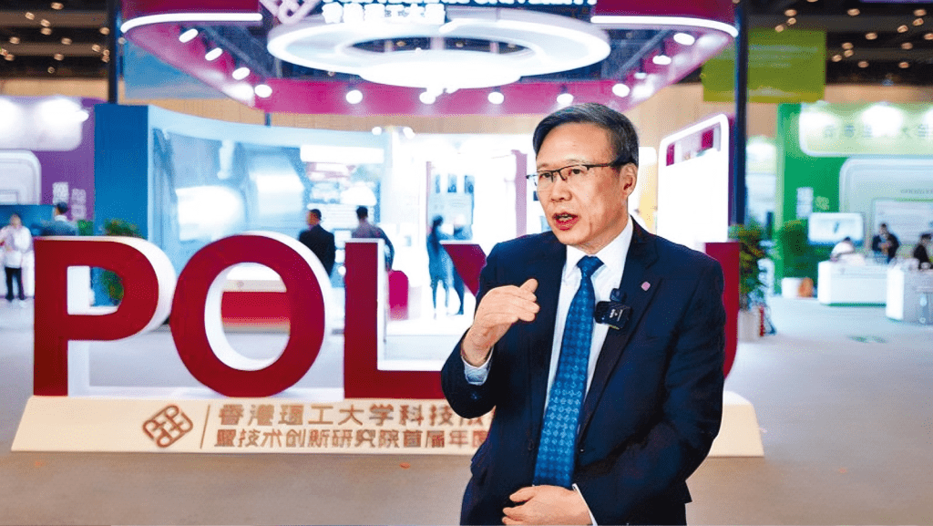香港理工大學校長滕錦光教授積極拓展內地科研版圖。